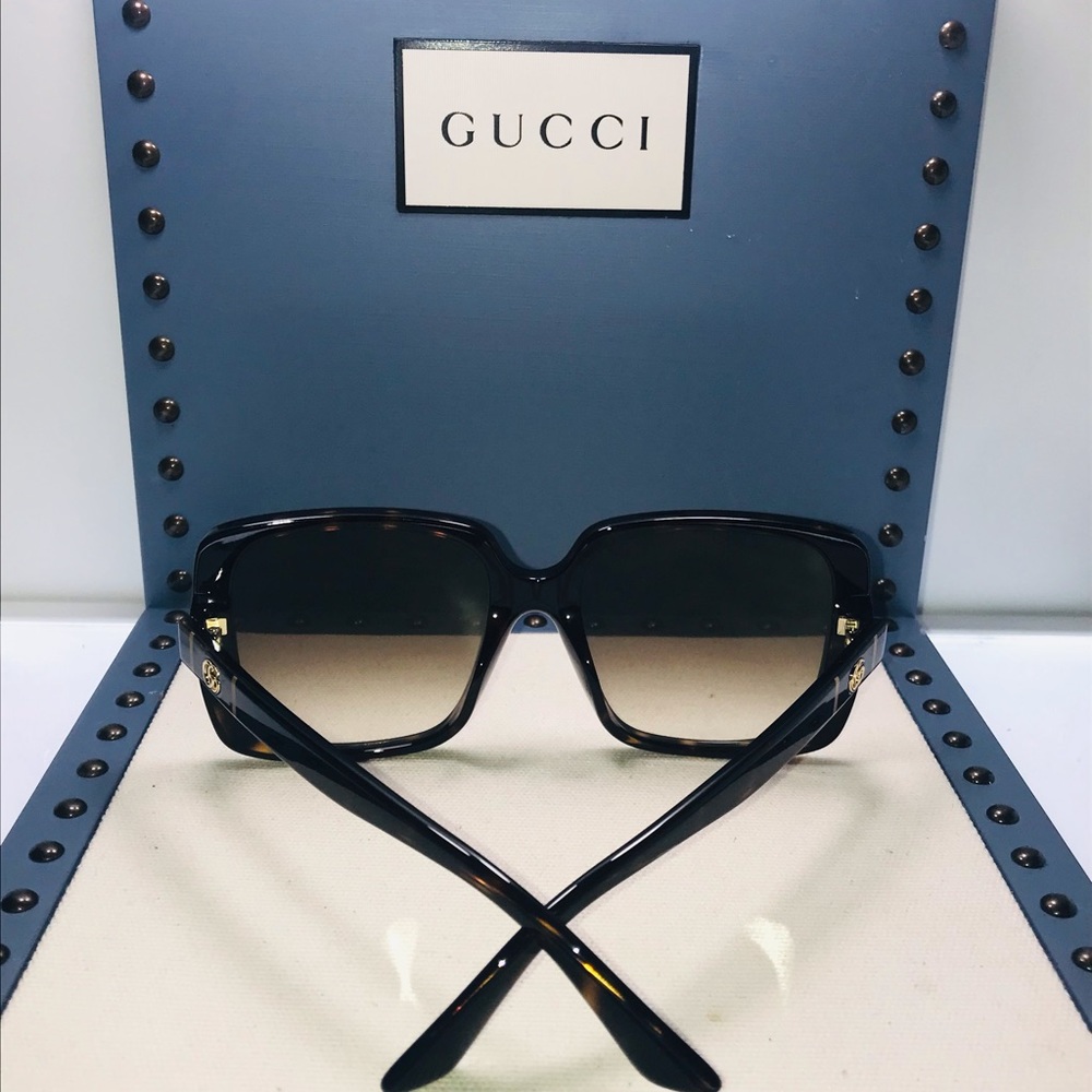 New Authentic Gucci GG0632S 002 Butterfly Sunglasses - Picture 7 of 12
